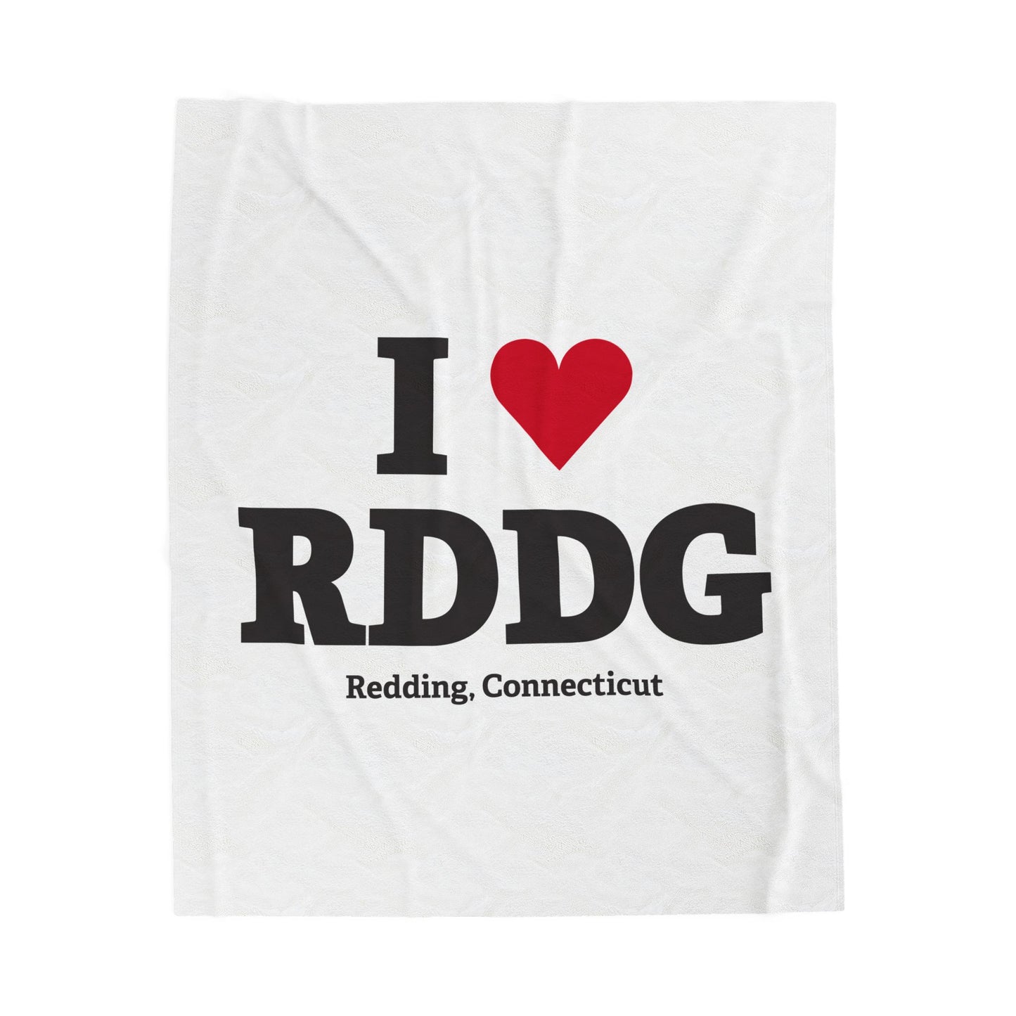 I Heart RDDG Velveteen Plush Blanket