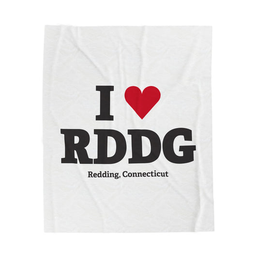 I Heart RDDG Velveteen Plush Blanket