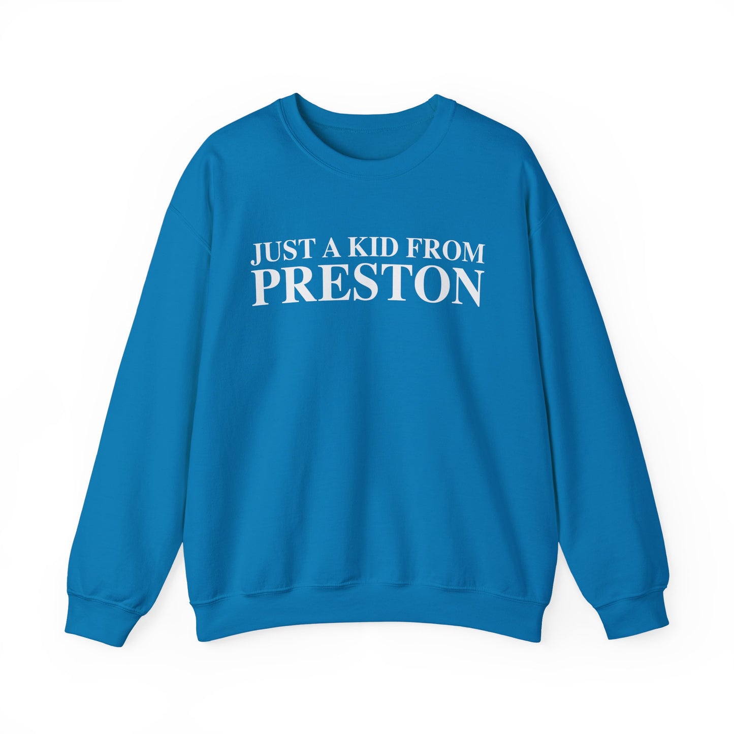 Just a kid from Preston Unisex Heavy Blend™ Crewneck Sweatshirt
