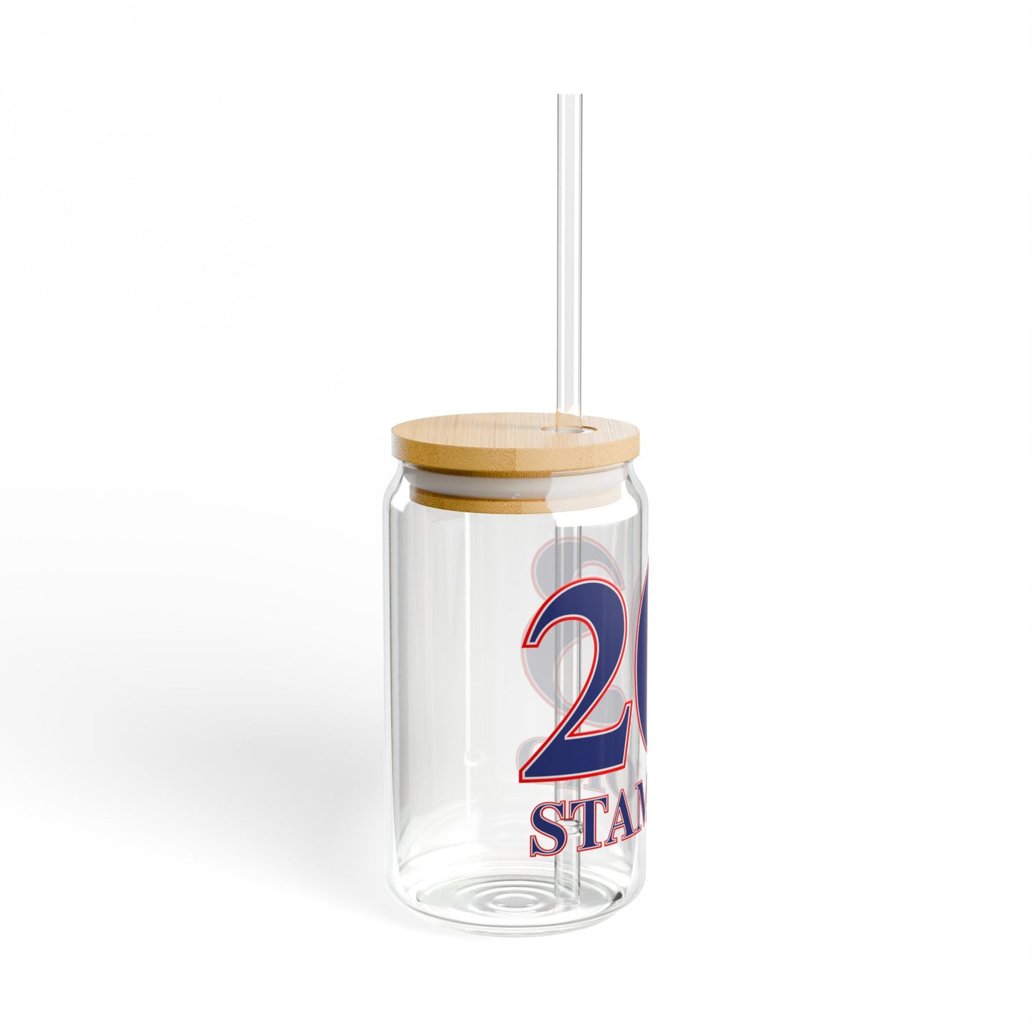 203 Stamford Red, White & Blue Sipper Glass, 16oz