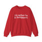 I’d rather be in Bridgeport Unisex Heavy Blend™ Crewneck Sweatshirt