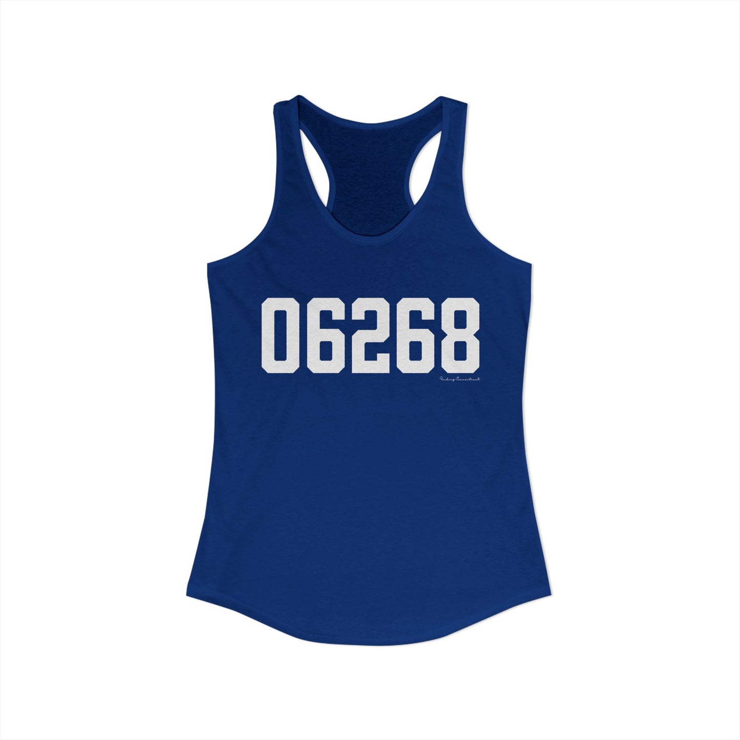 06268 Storrs CT Zip Code Women's Ideal Racerback Tank