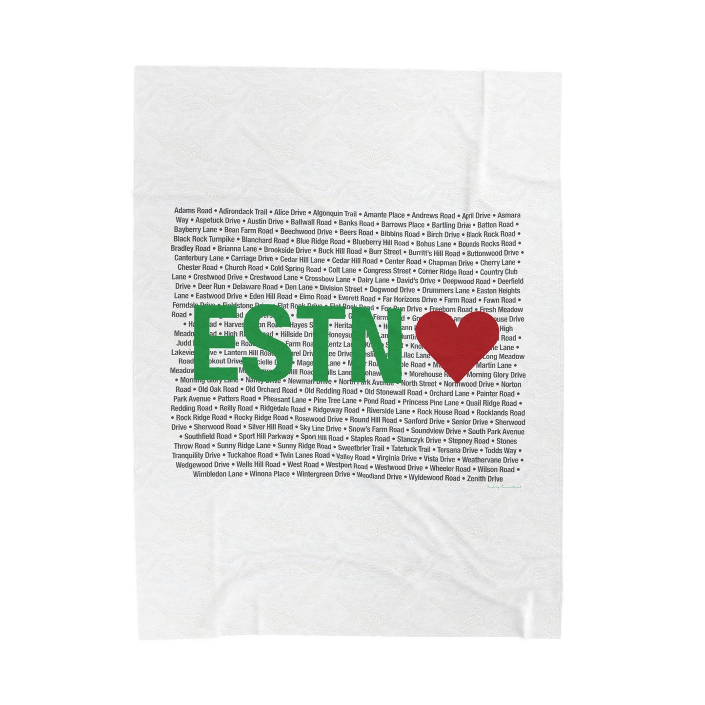Easton Love Velveteen Plush Blanket