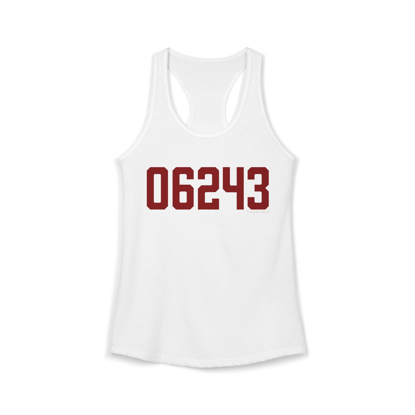 06243 Killingly  Connecticut Zip Code Women's Ideal Racerback Tank Top