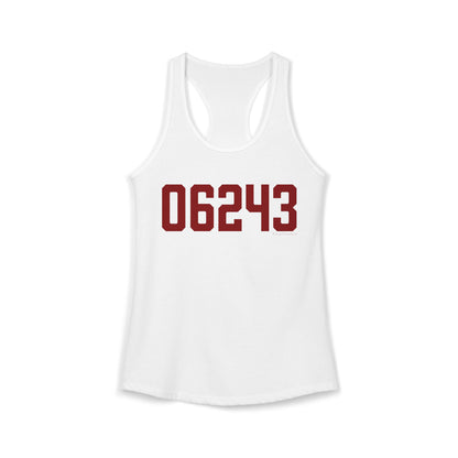 06243 Killingly  Connecticut Zip Code Women's Ideal Racerback Tank Top