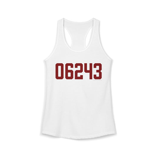 06243 Killingly  Connecticut Zip Code Women's Ideal Racerback Tank Top