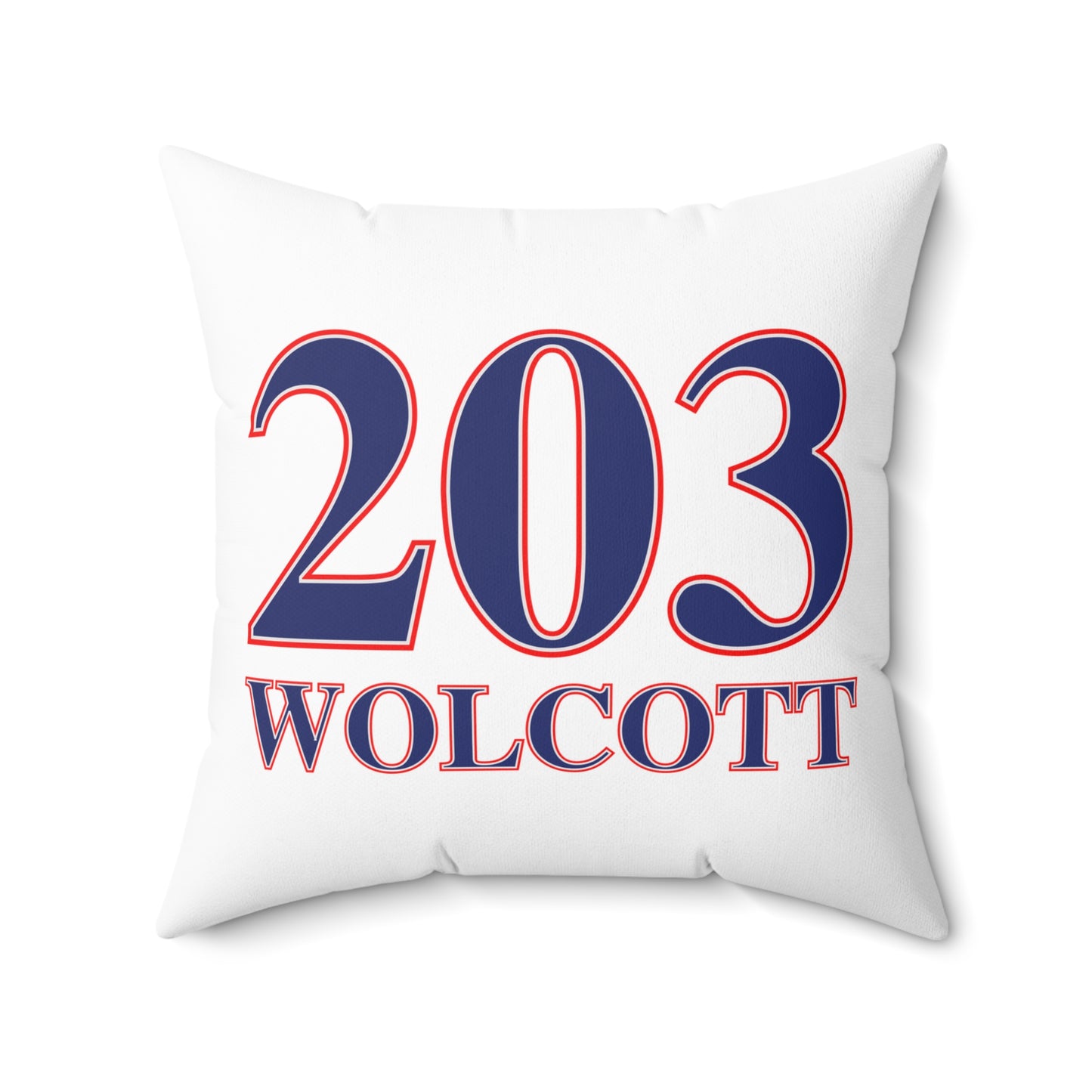 203 Wolcott Red White & Blue Spun Polyester Square Pillow