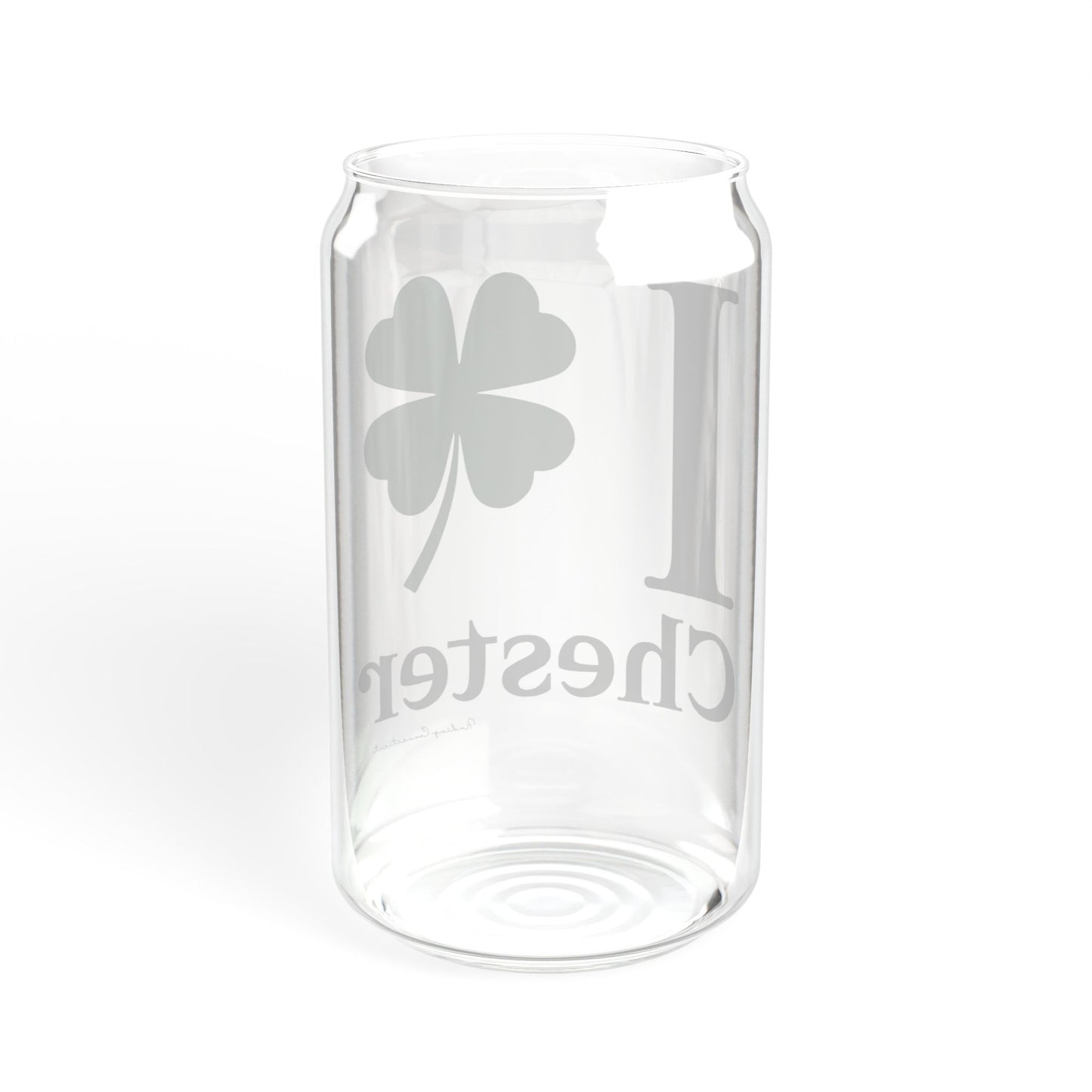 I Clover Chester Sipper Glass, 16oz