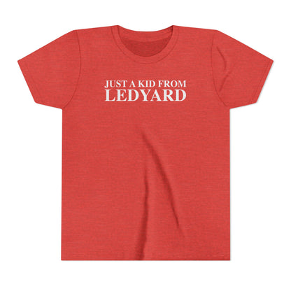 Just a kid from Ledyard Youth Short Sleeve T-Shirt