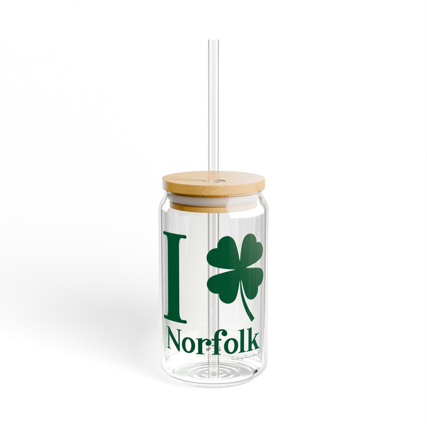 I Clover Norfolk Sipper Glass, 16oz