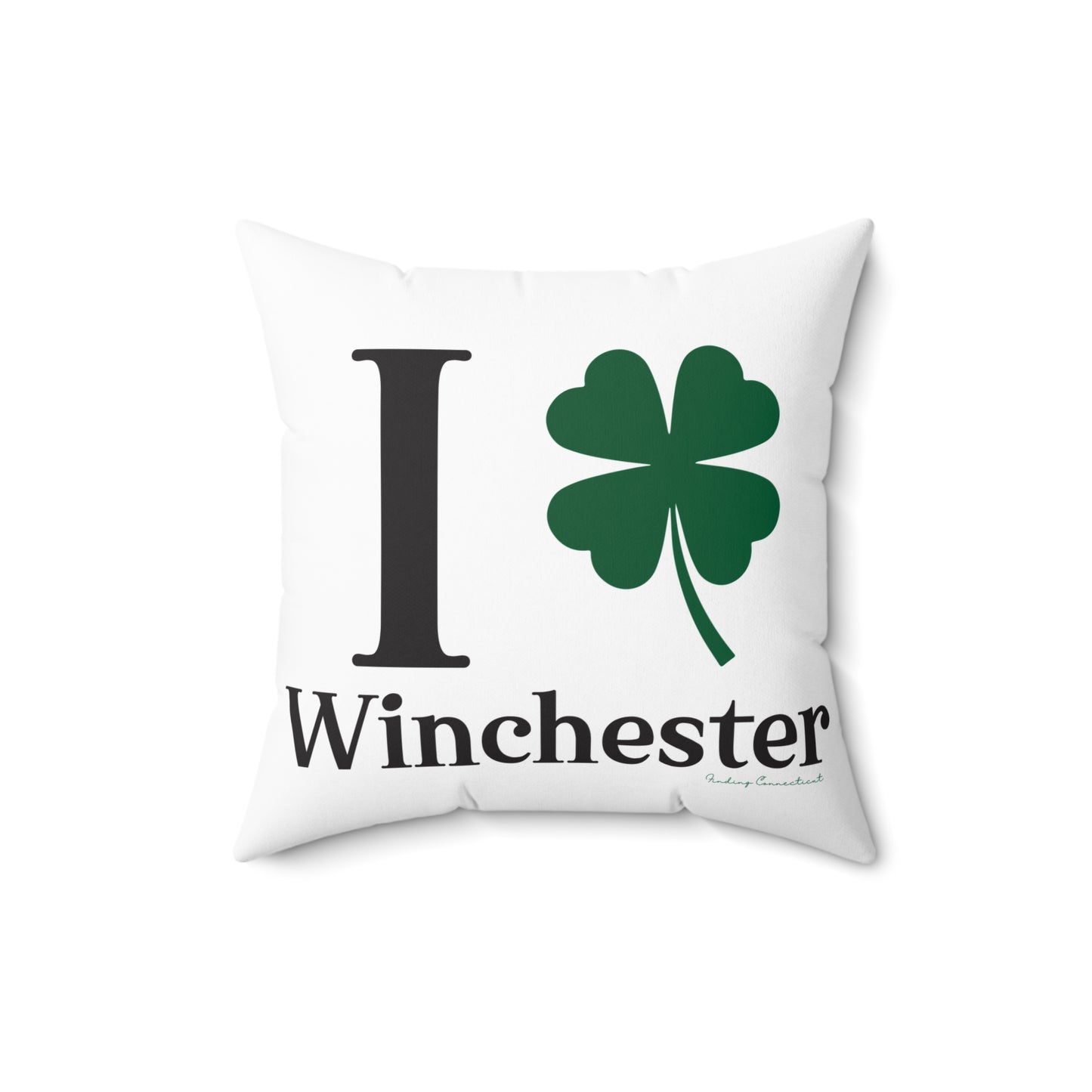 I Clover Winchester Spun Polyester Square Pillow