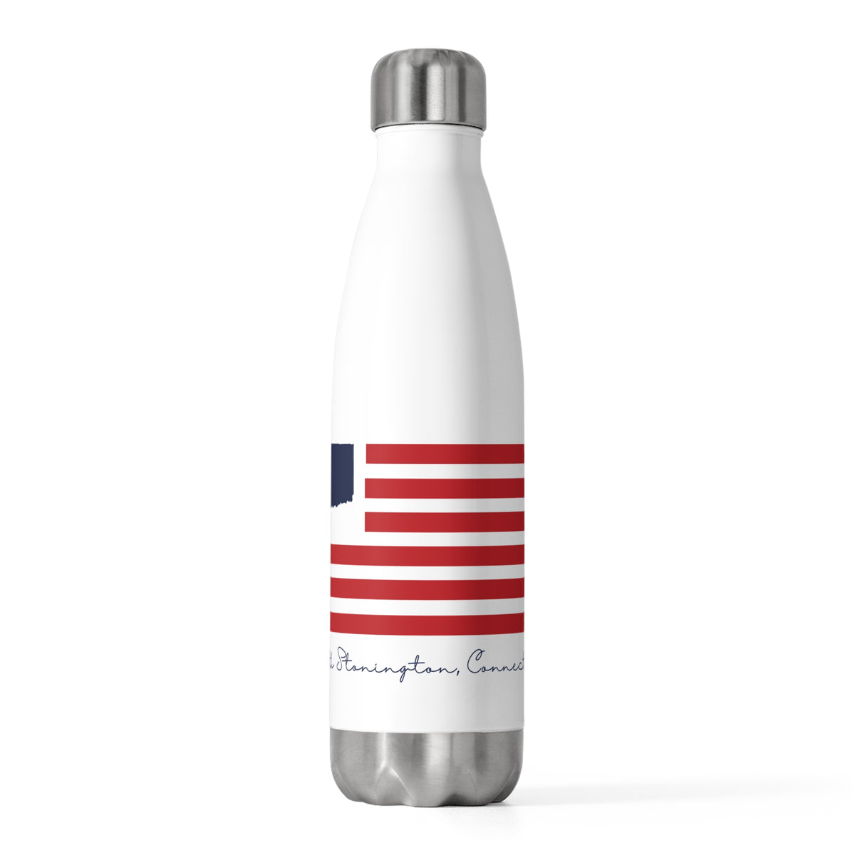 North Stonington Connecticut Flag 20oz Insulated Bottle