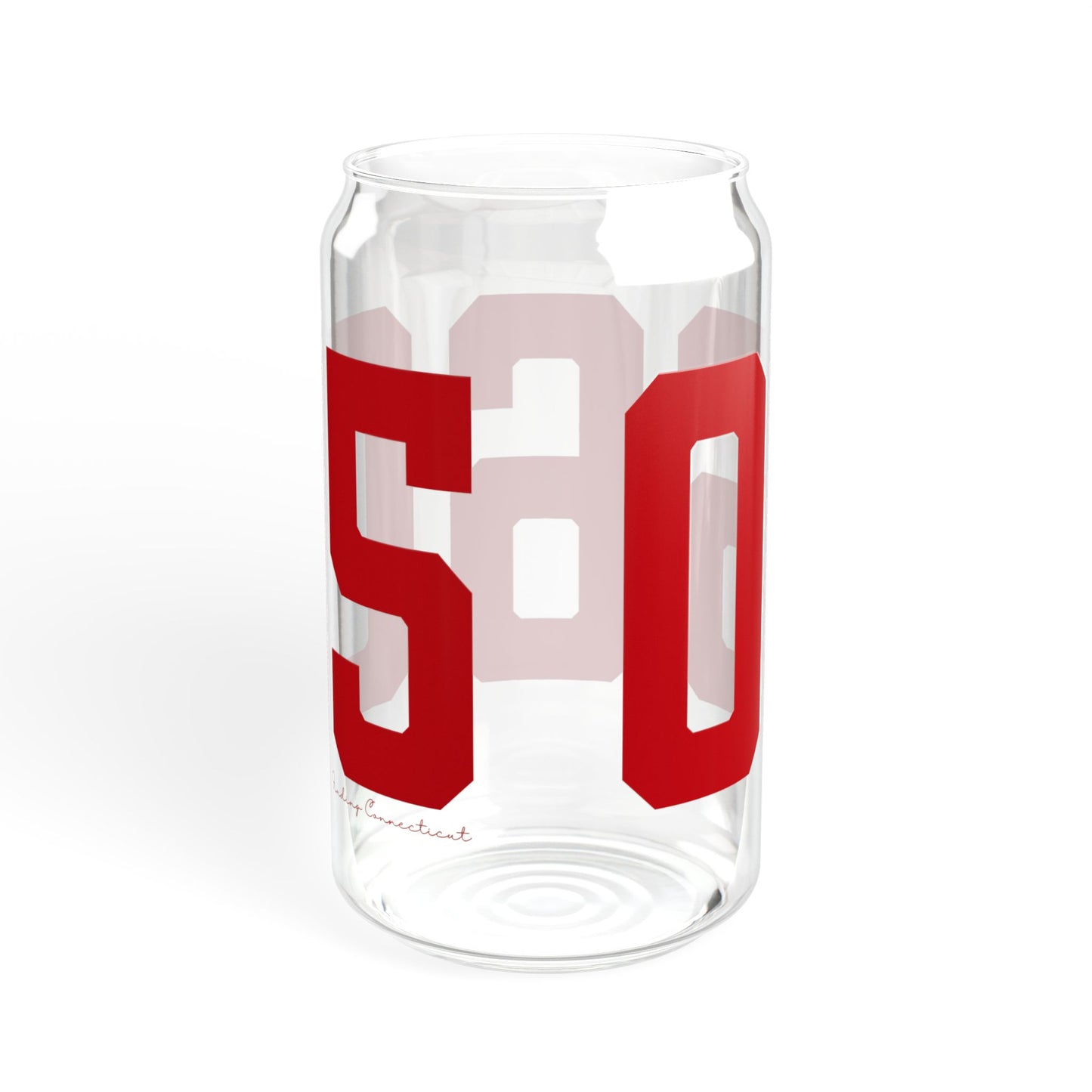 06605 Bridgeport Connecticut Zip Code Sipper Glass, 16oz