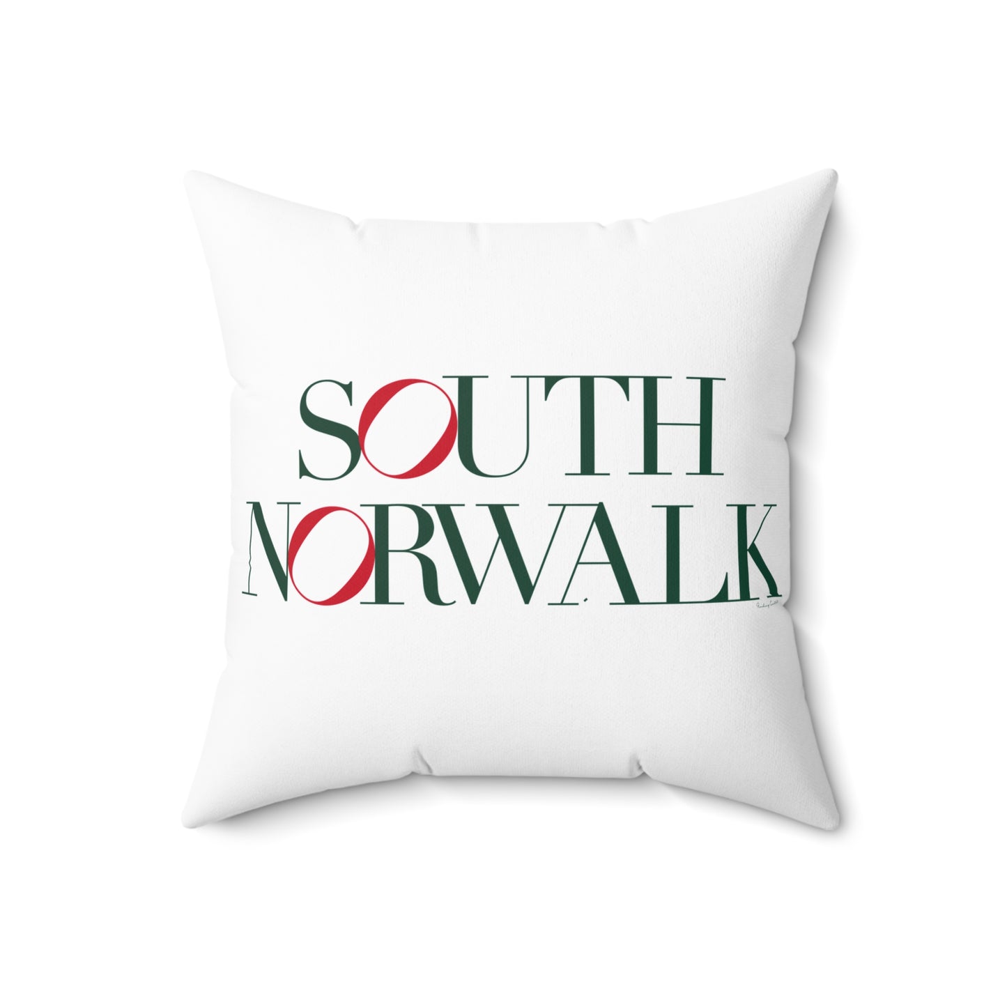 41 Tilt South Norwalk Spun Polyester Square Pillow