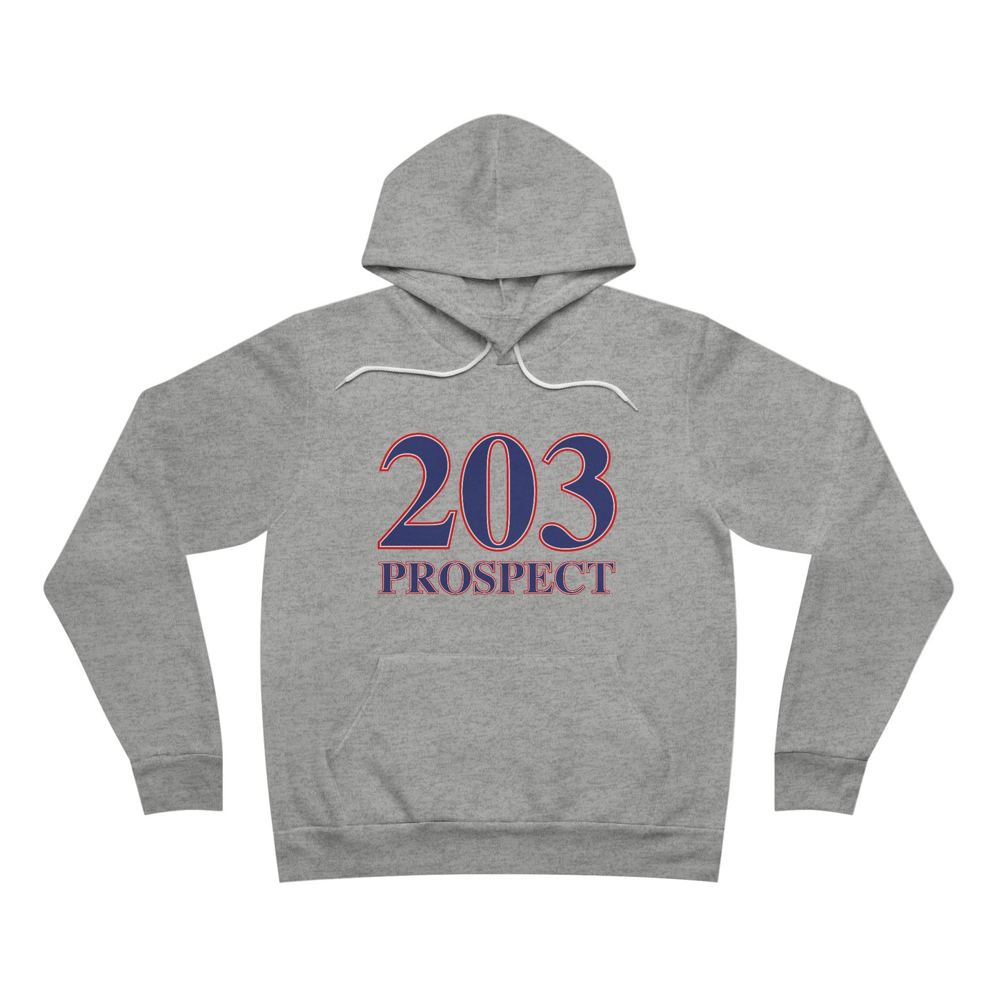 203 Prospect Red White & Blue Unisex Sponge Fleece Pullover Hoodie