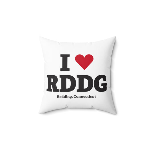 I Heart RDDG Spun Polyester Square Pillow