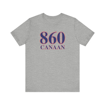 860 Canaan Red White & Blue Unisex Jersey Short Sleeve T-Shirt