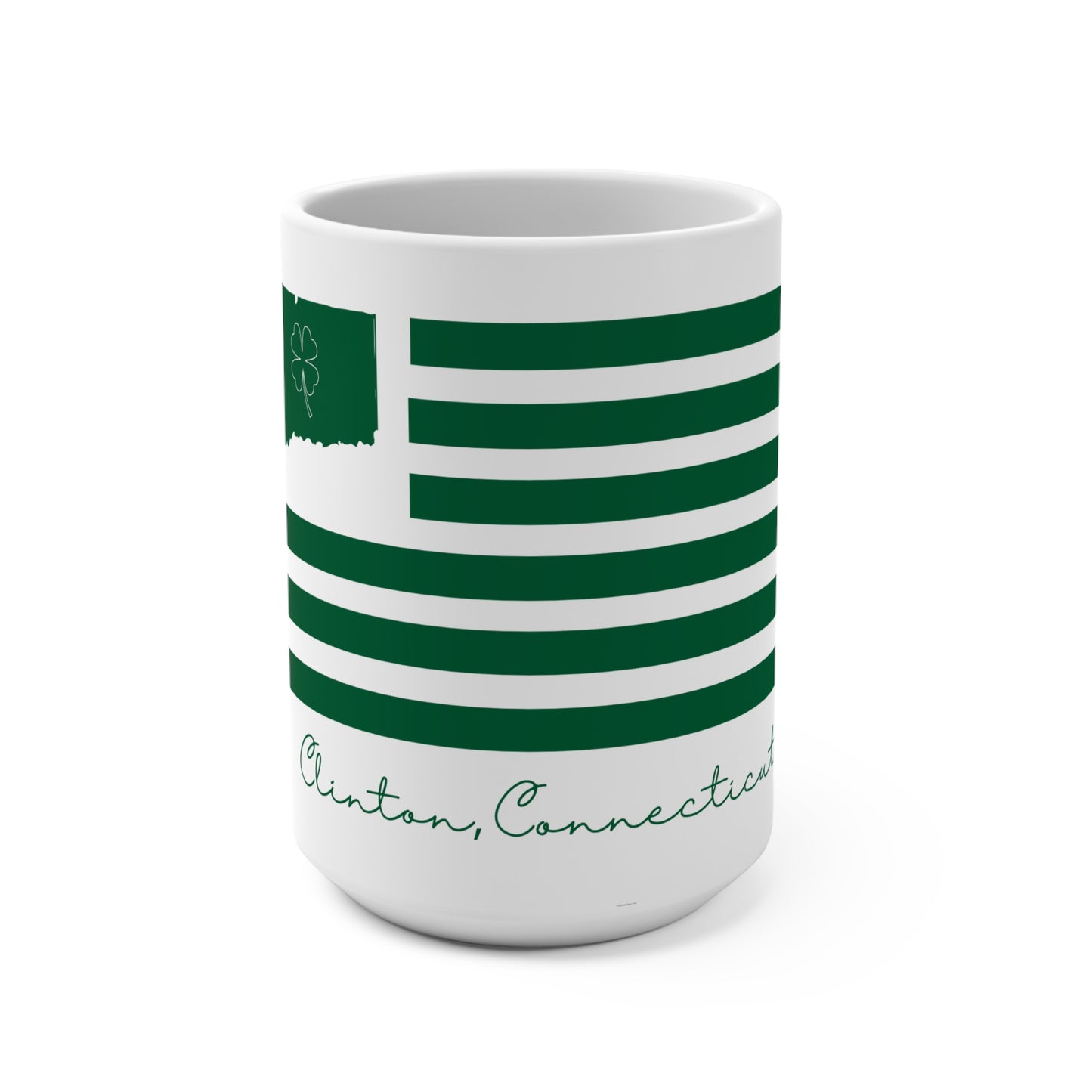 Clinton Connecticut St. Patrick’s Day Flag Mug 15oz