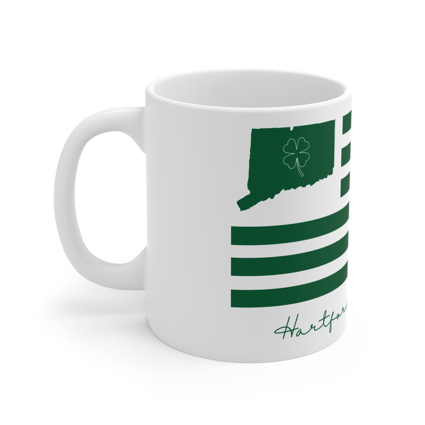 Hartford Connecticut St. Patrick’s Day Flag Mug 11oz