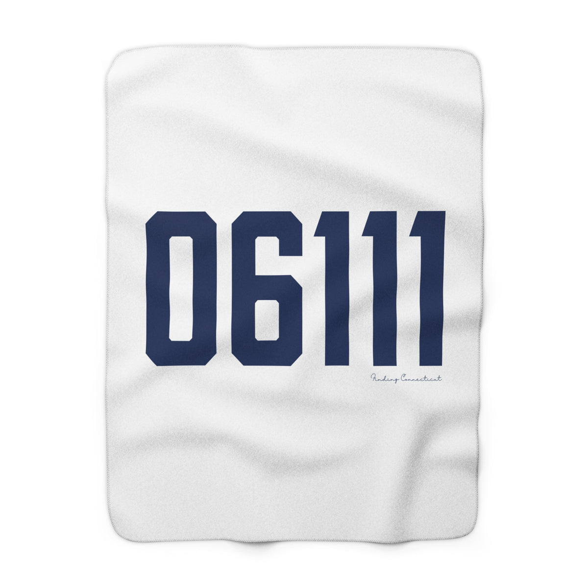 06111 Newington Connecticut Zip Code Sherpa Fleece Blanket
