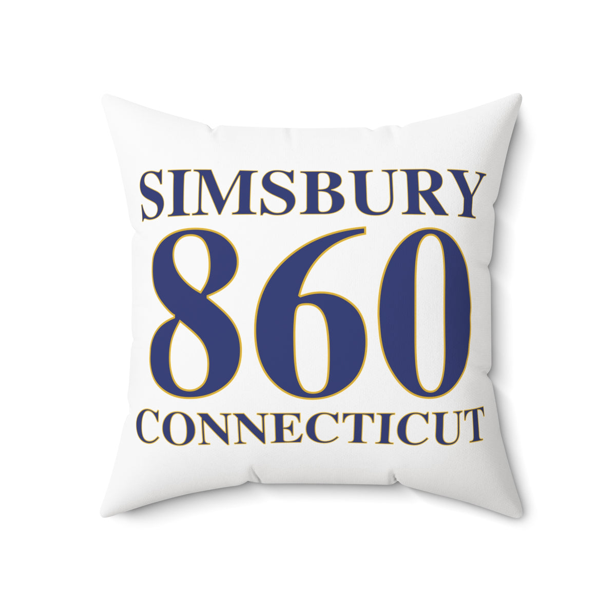 Simsbury 860 Connecticut Polyester Square Pillow