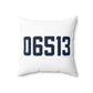 06513 East Haven Connecticut Zip Code Polyester Square Pillow