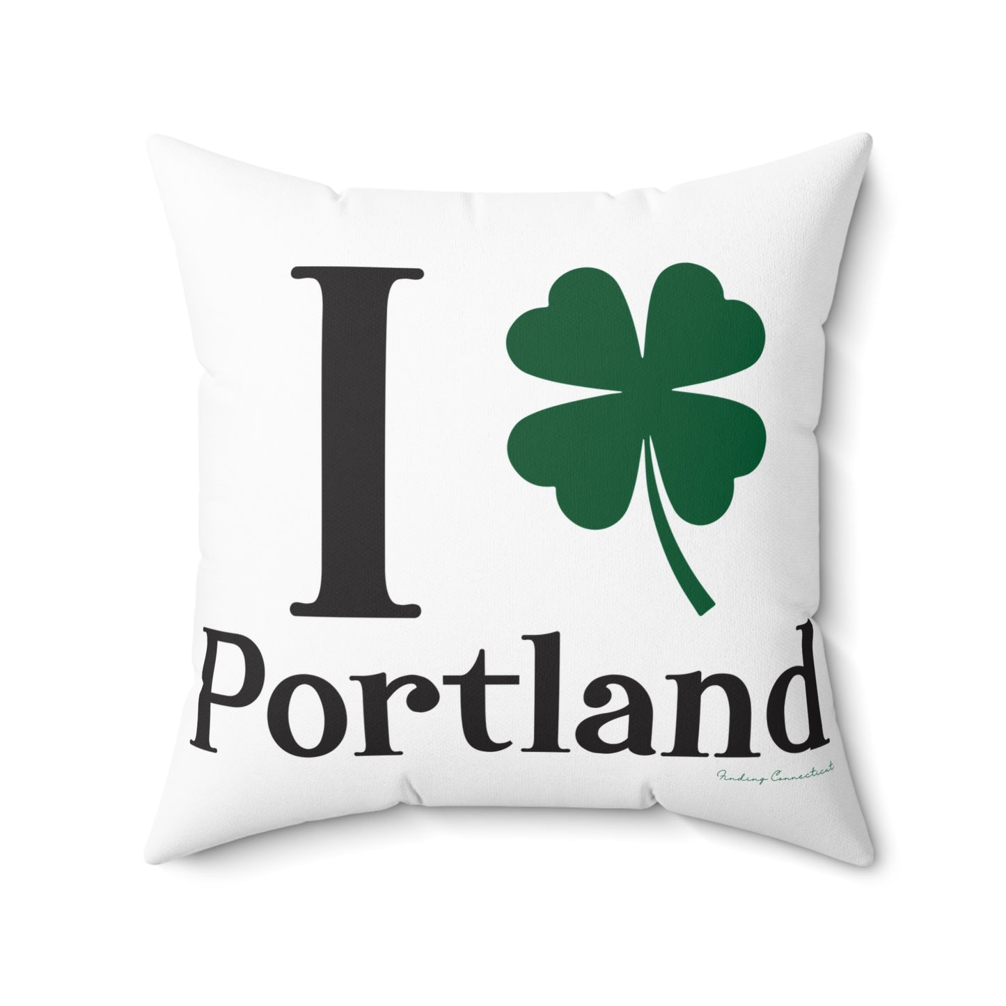 I Clover Portland Spun Polyester Square Pillow