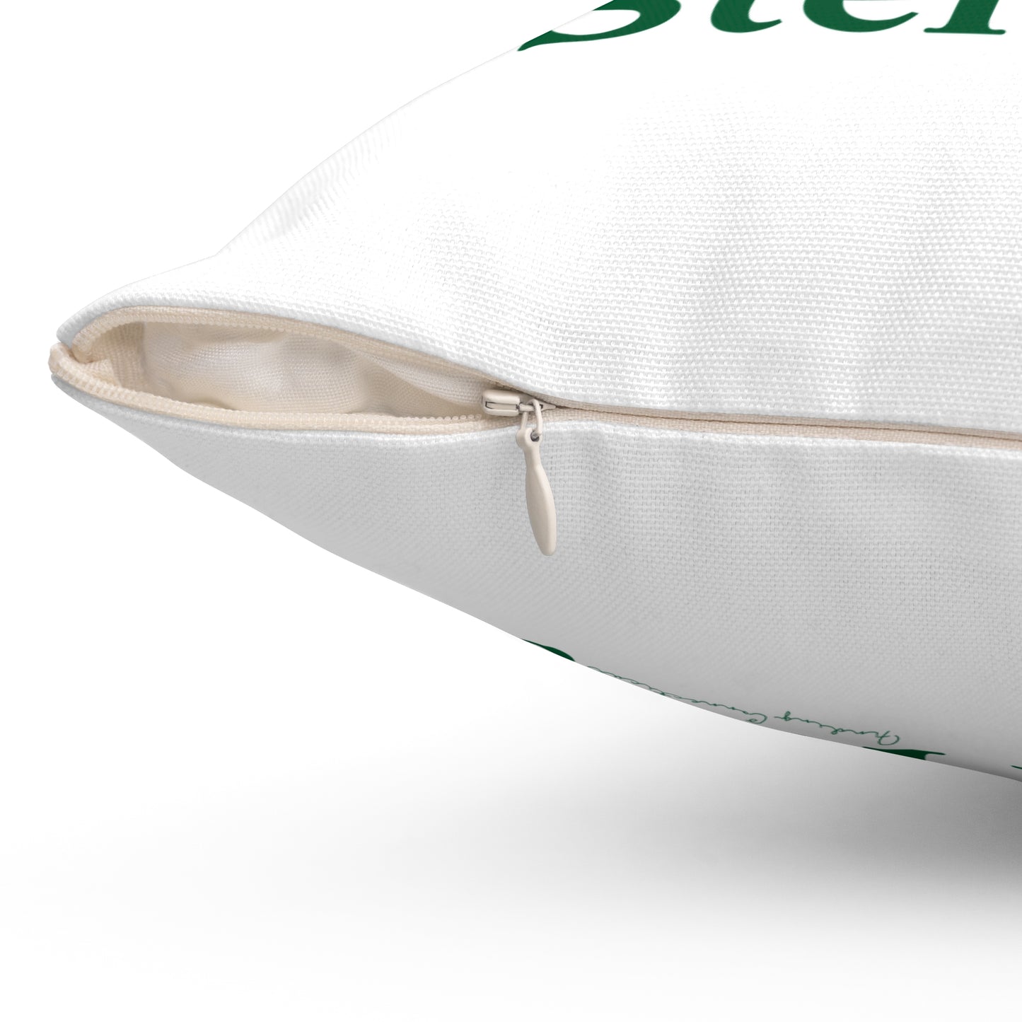 I Clover Sterling  Spun Polyester Square Pillow