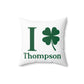 I Clover Thompson Spun Polyester Square Pillow