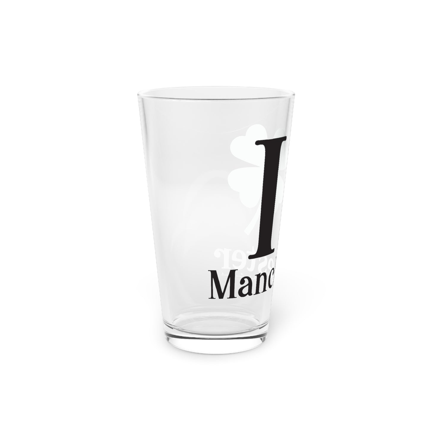 I Clover Manchester Pint Glass, 16oz