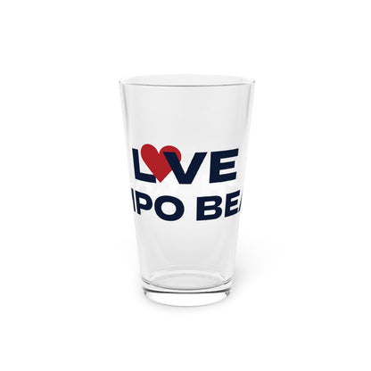Love Compo Beach Pint Glass, 16oz