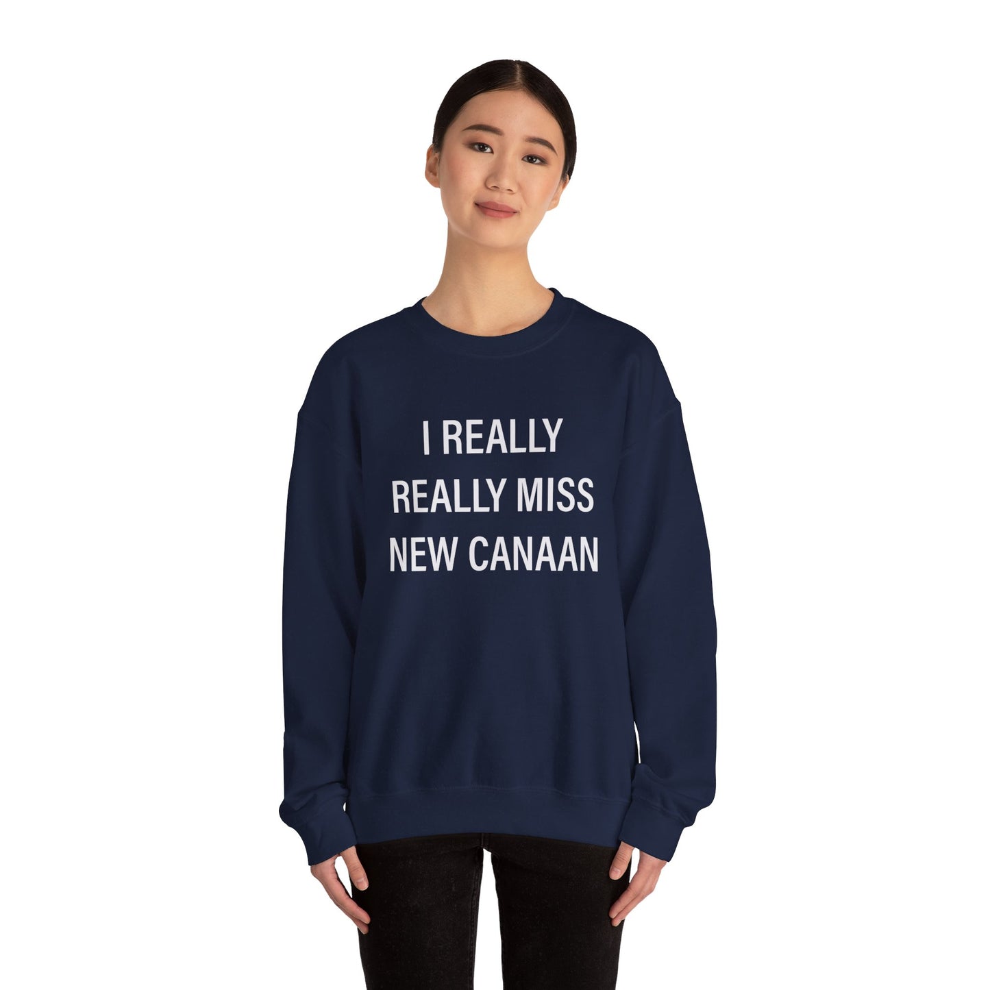 I Really Really Miss New Canaan Unisex Heavy Blend™ Crewneck Sweatshirt