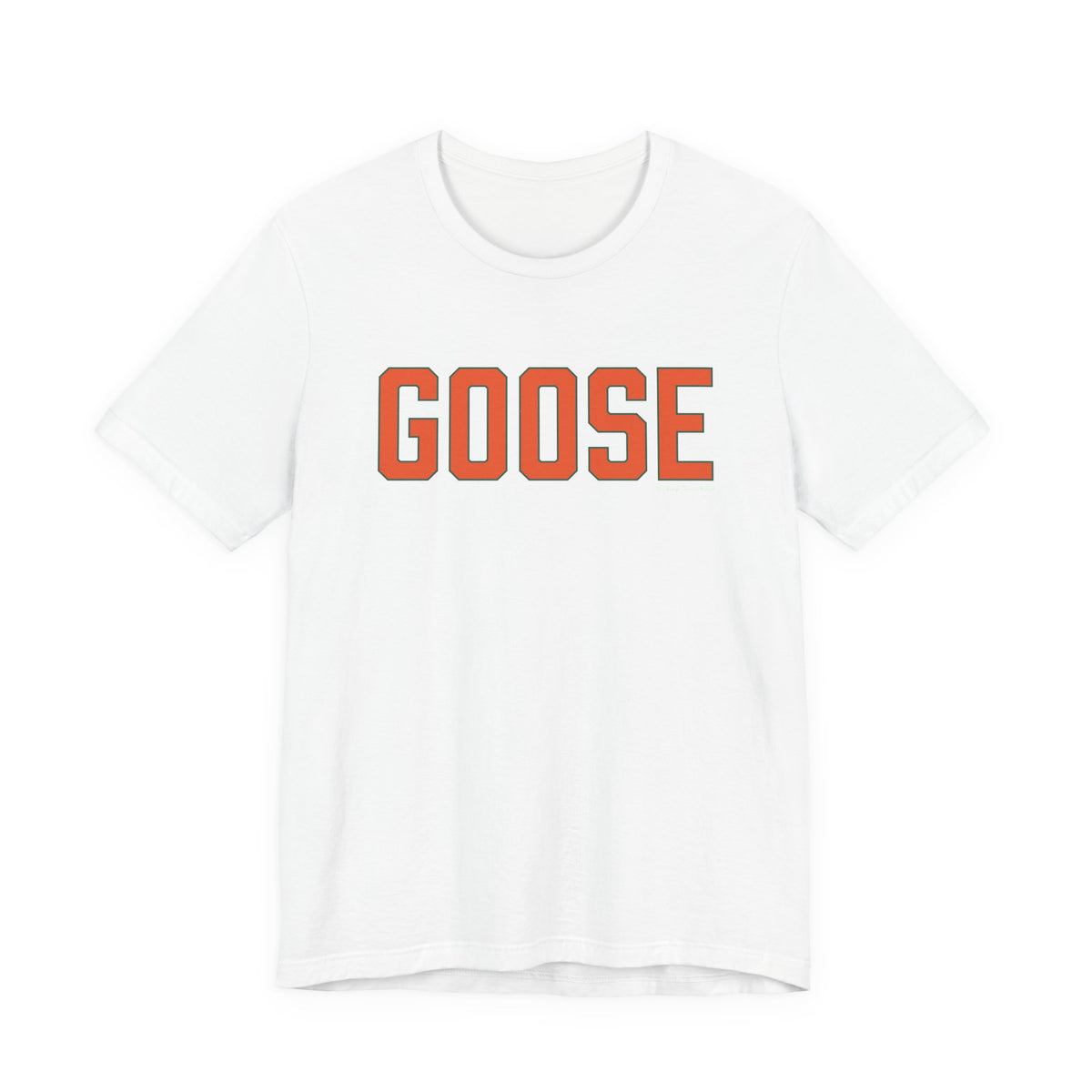 Goose Zip Code Orange & Green Unisex Jersey Short Sleeve T-Shirt