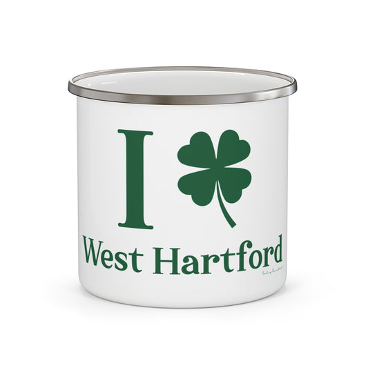 I Clover West Hartford Enamel Camping Mug