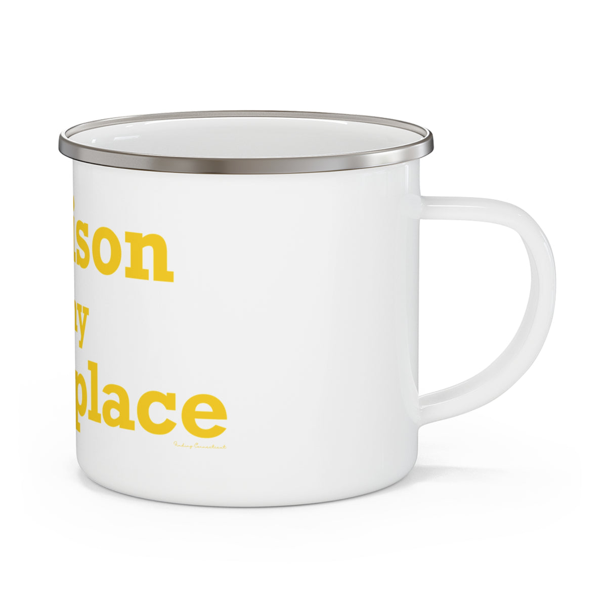 Madison is My Happy Place Enamel Camping Mug