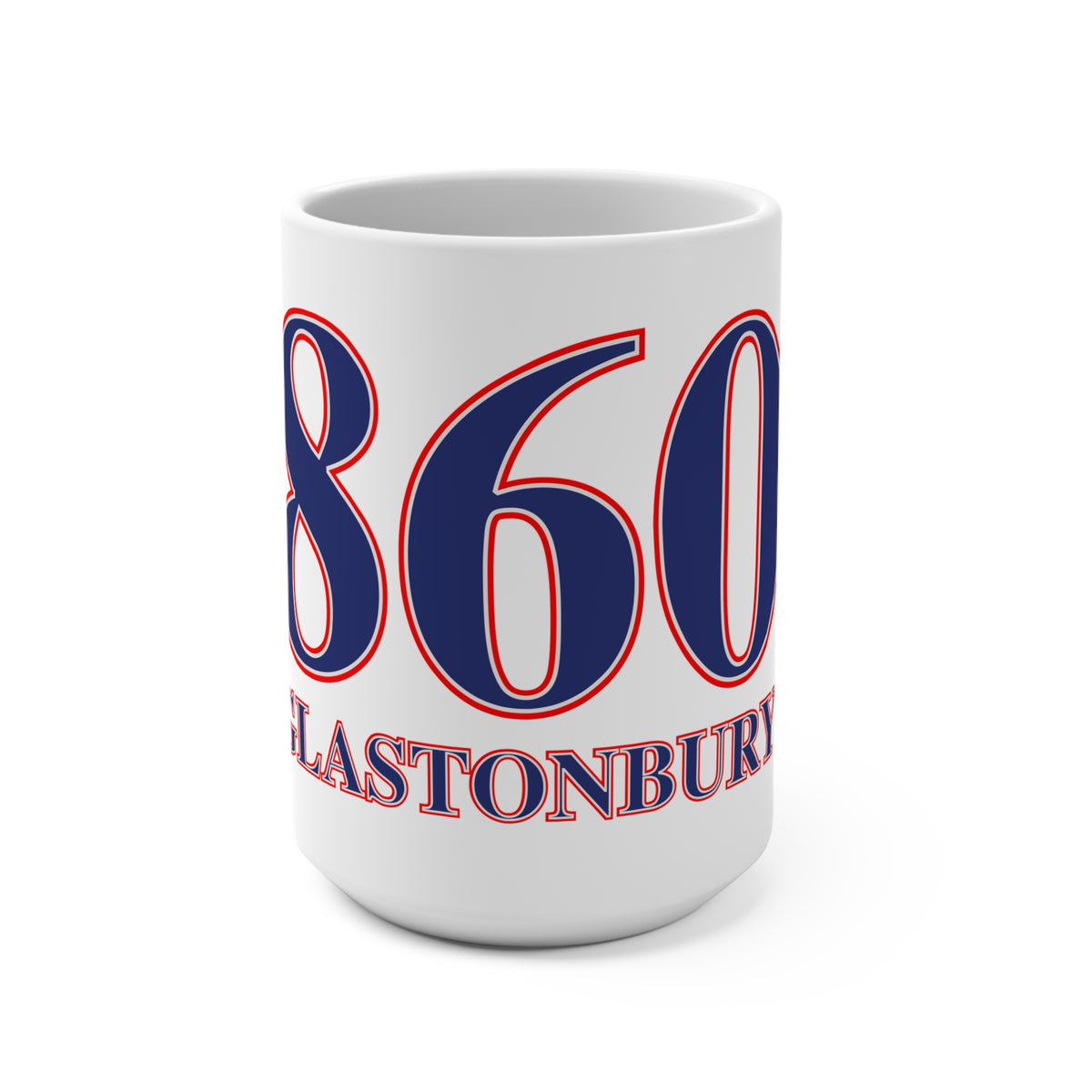 860 Glastonbury Red, White & Blue Mug 15oz