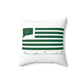 Stonington Connecticut St. Patrick’s Day Flag Spun Polyester Square Pillow