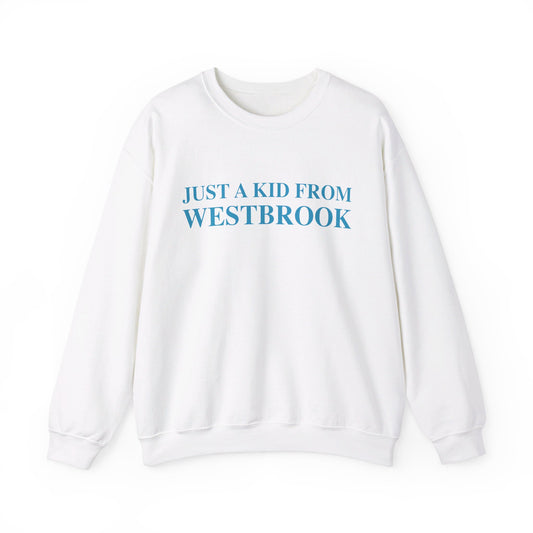 Just a kid from Westbrook Unisex Heavy Blend™ Crewneck Sweatshirt