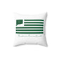 Cheshire Connecticut St. Patrick’s Day Flag Spun Polyester Square Pillow
