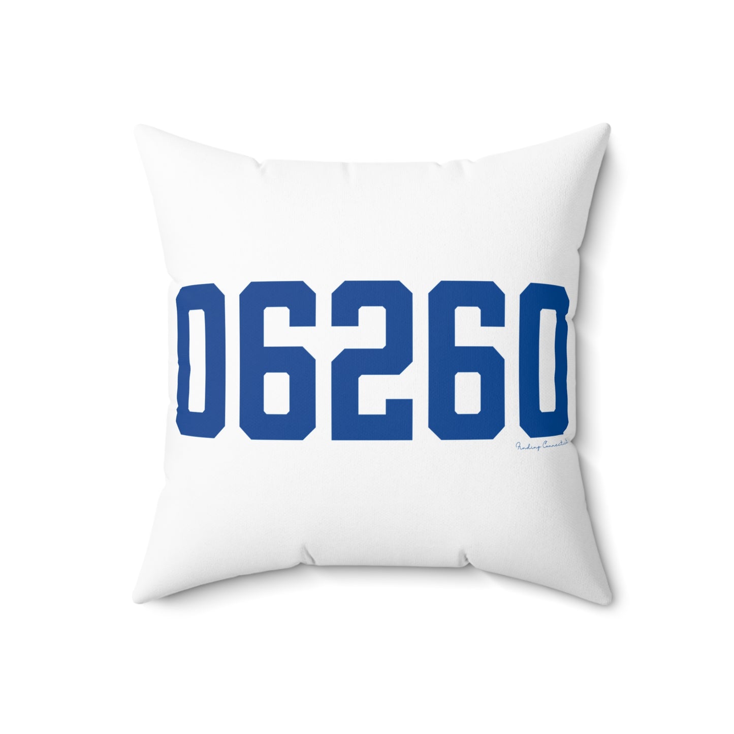 06260 Putnam Connecticut Zip Code Spun Polyester Square Pillow