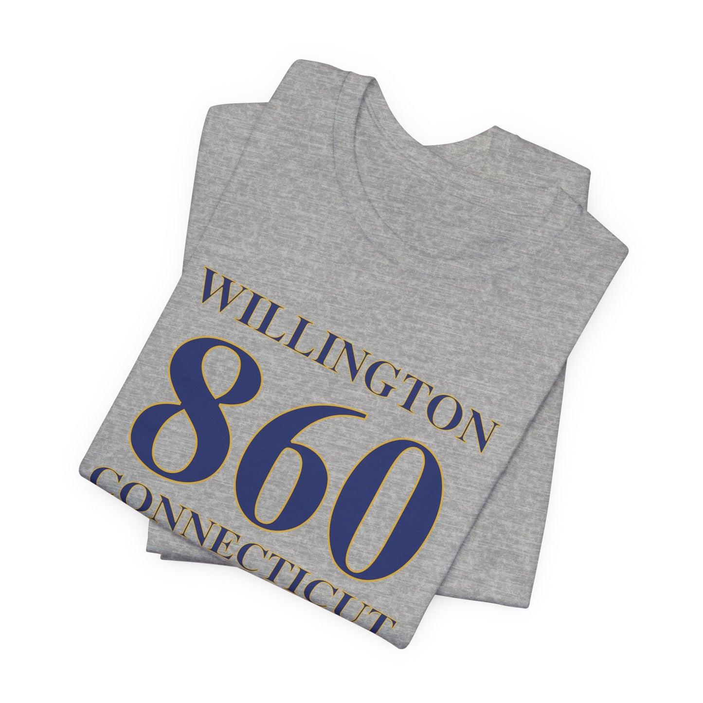 Willington 860 Connecticut Unisex Jersey Short Sleeve T-Shirt
