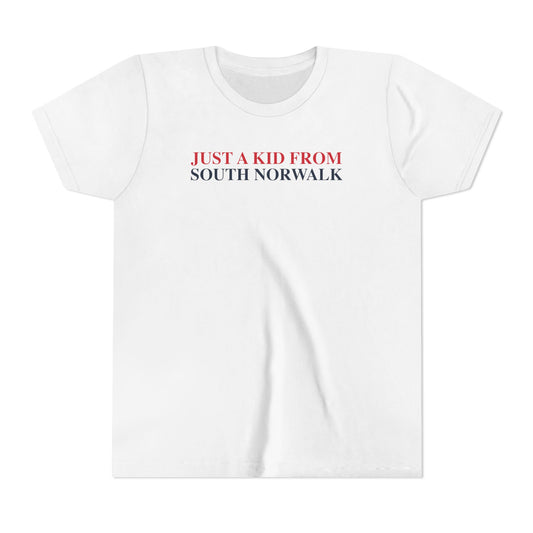 Just a kid from South Norwalk Youth Short Sleeve T-Shirt