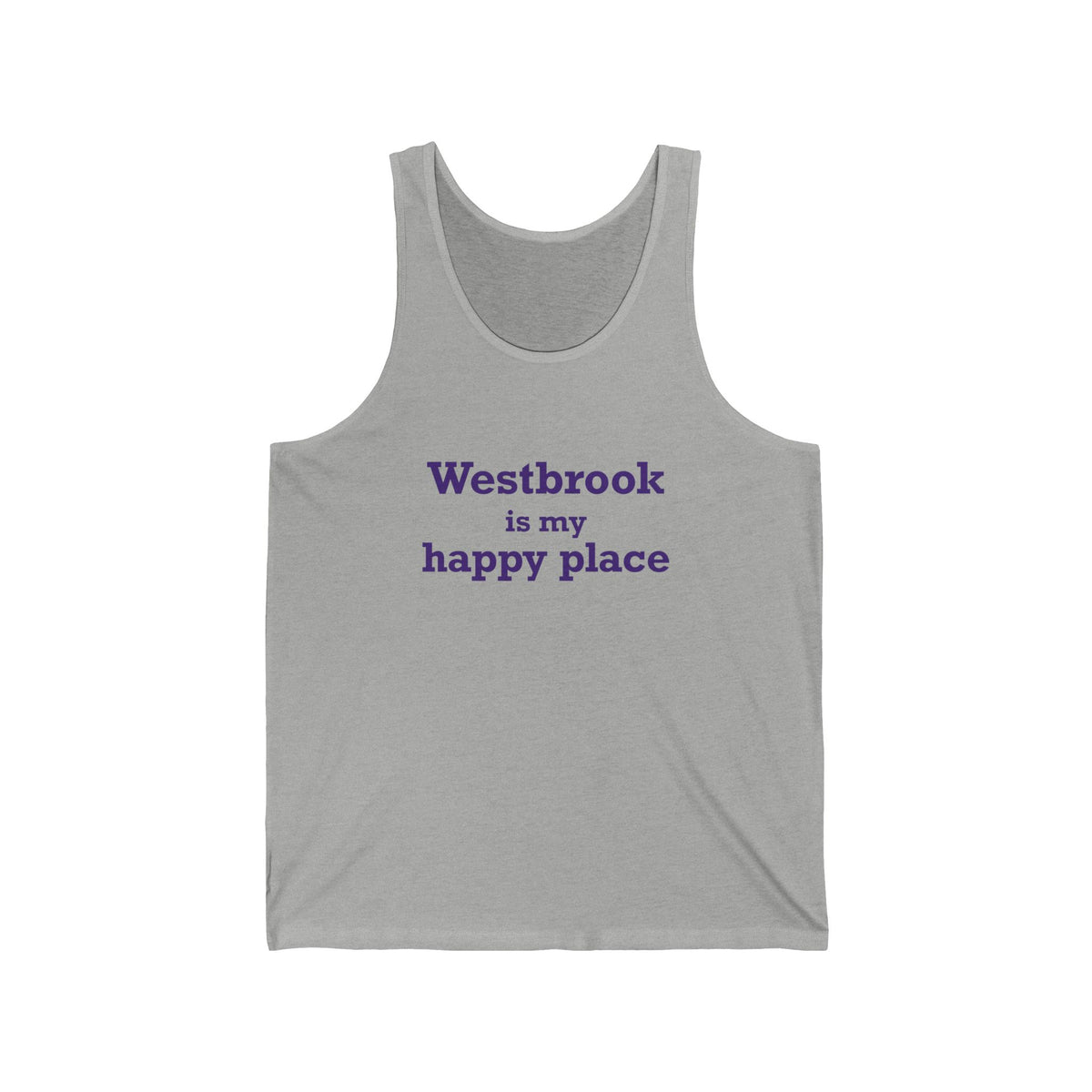 Westbrook is My Happy Place Unisex Jersey Tank Top