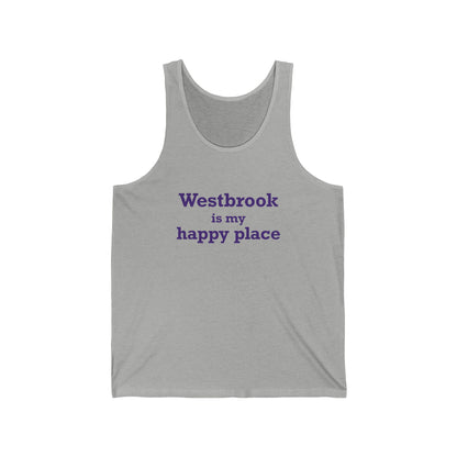 Westbrook is My Happy Place Unisex Jersey Tank Top