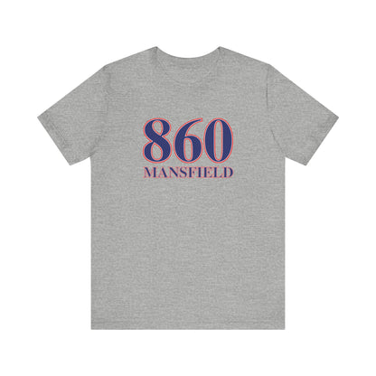 860 Mansfield Red White & Blue Unisex Jersey Short Sleeve T-Shirt