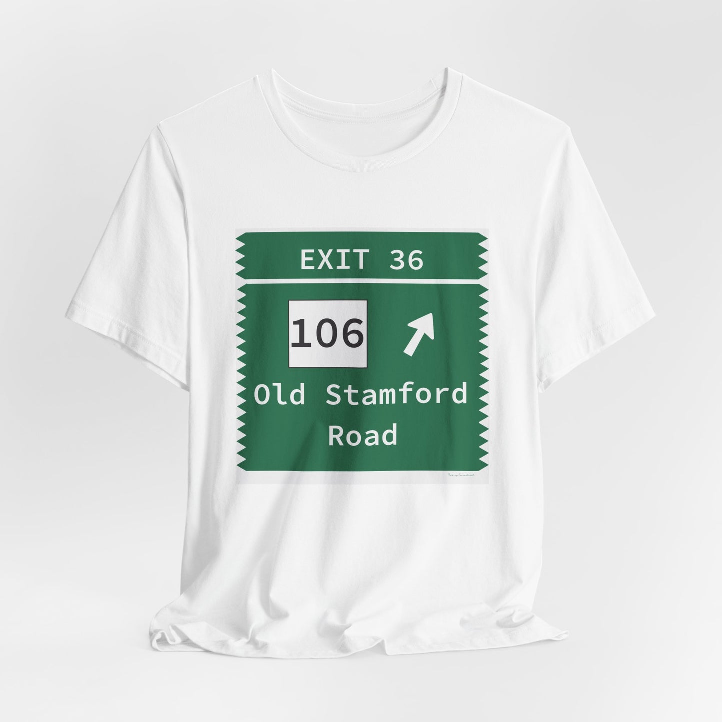 Vintage Merritt Parkway Exit 36 Sign Unisex Jersey Short Sleeve T-Shirt