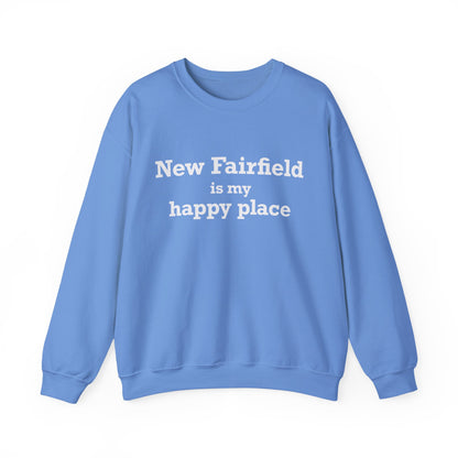 New Fairfield Is My Happy Place Unisex Heavy Blend™ Crewneck Sweatshirt