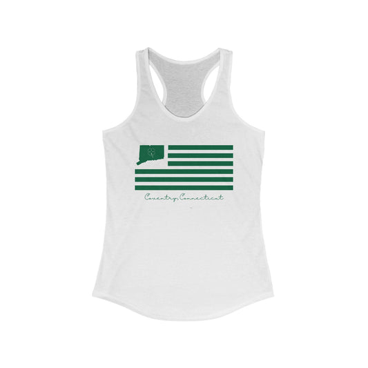 Coventry Connecticut St. Patrick’s Day Flag Women's Ideal Racerback Tank Top