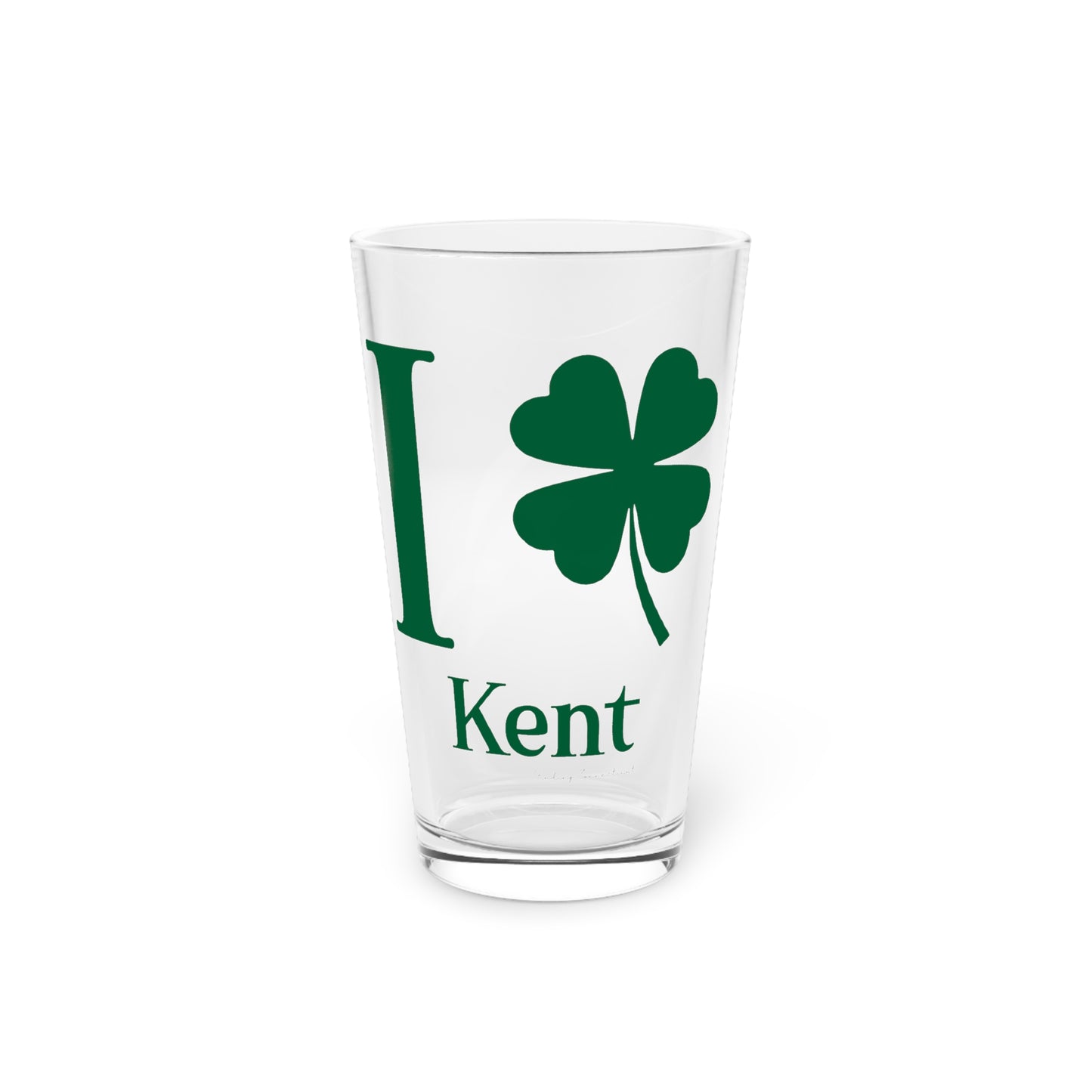 I Clover Kent Pint Glass, 16oz