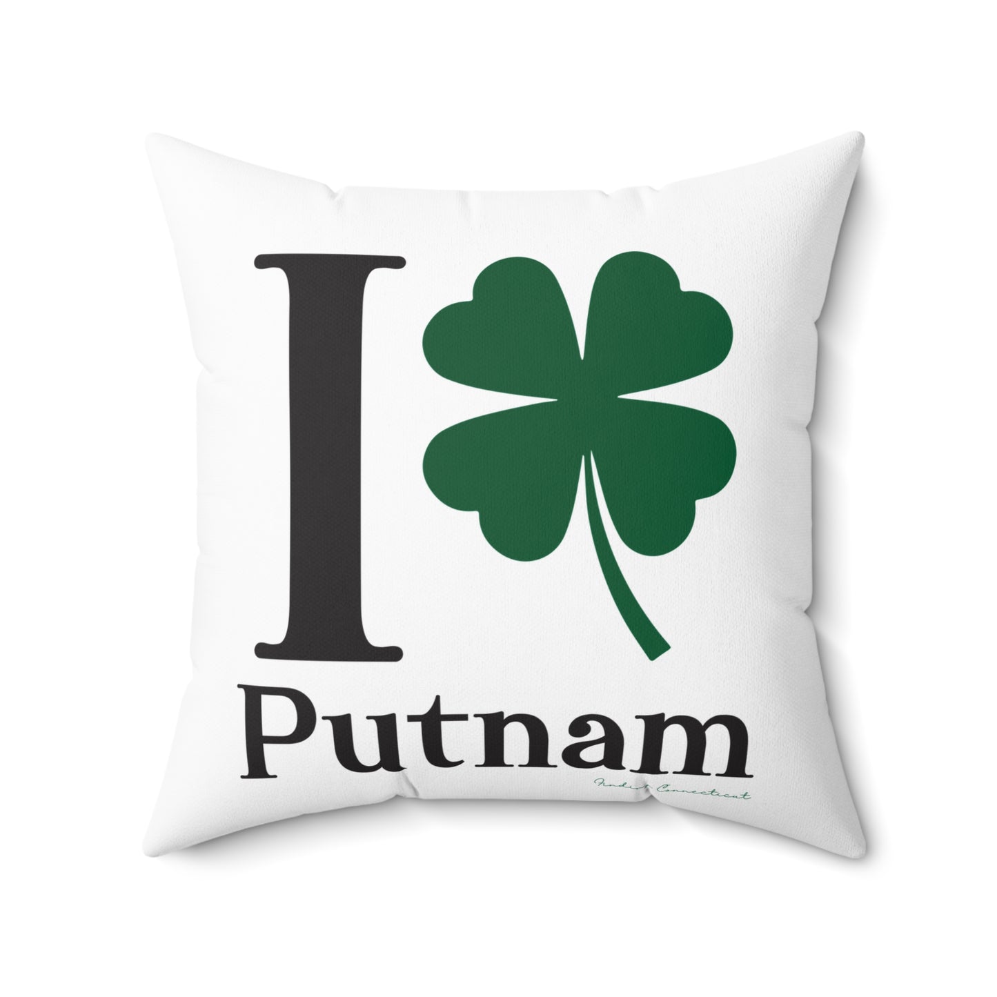 I Clover Putnam Spun Polyester Square Pillow